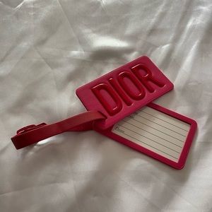 Dior luggage tag
